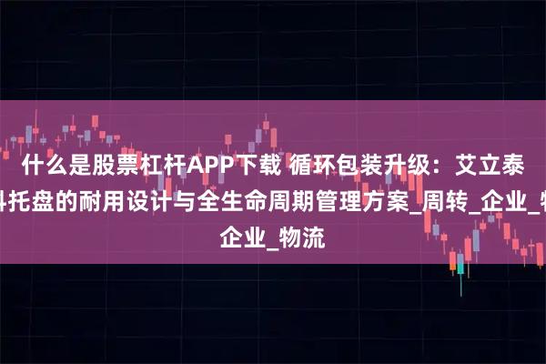 什么是股票杠杆APP下载 循环包装升级：艾立泰塑料托盘的耐用设计与全生命周期管理方案_周转_企业_物流